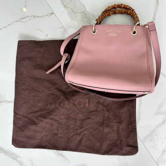 Gucci Bamboo Tote in Blush - Picture 12 of 16